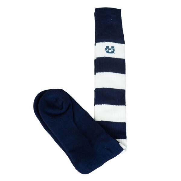Rugby Socks U-State Navy and White